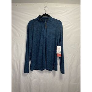 New Canada Weather Gear Supreme Soft 1/4 Zip Pullover UPF Quick Dry Moist Wick L